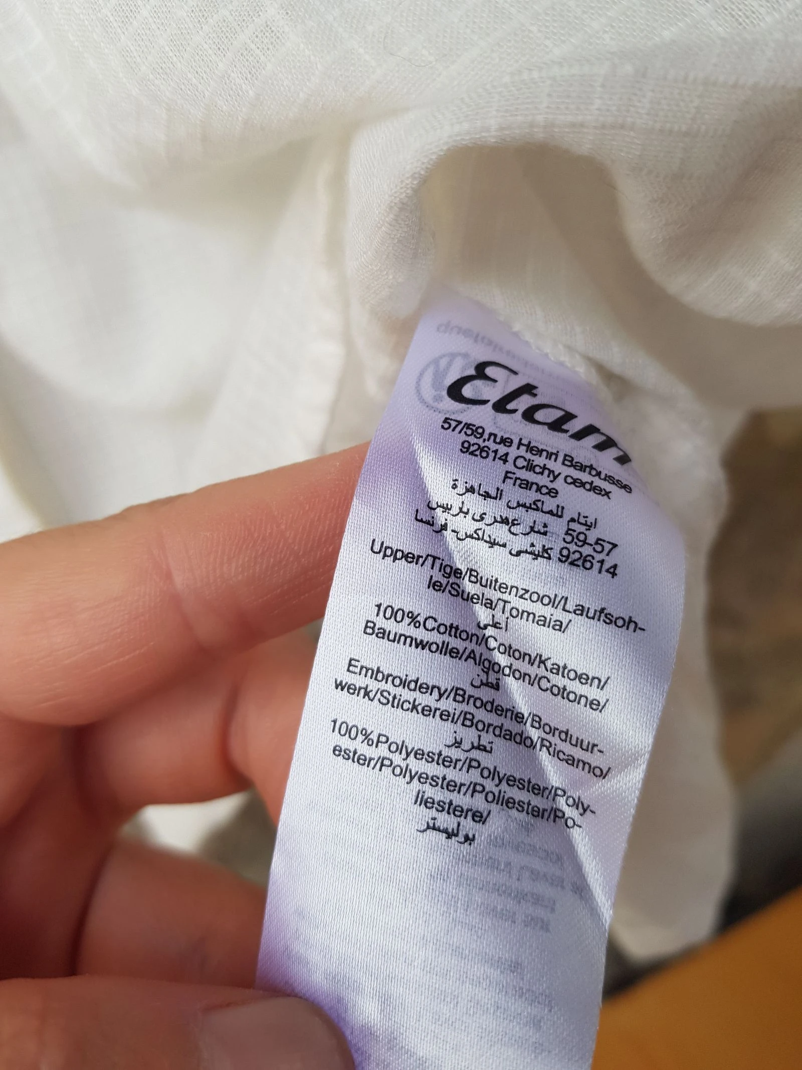 Camisa bordada romântica boho algodão Etam P – photo 10